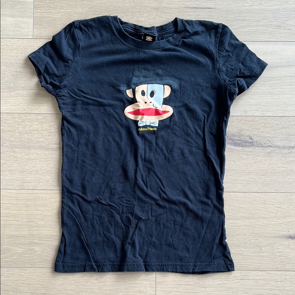 Paul Frank Black T-Shirt with Julius Print